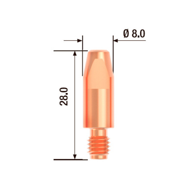 Контактный наконечник Fubag M6x28 d0,6 (FB 250)